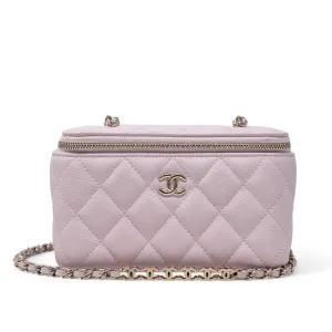 Chanel Pink Small Vanity With Chain