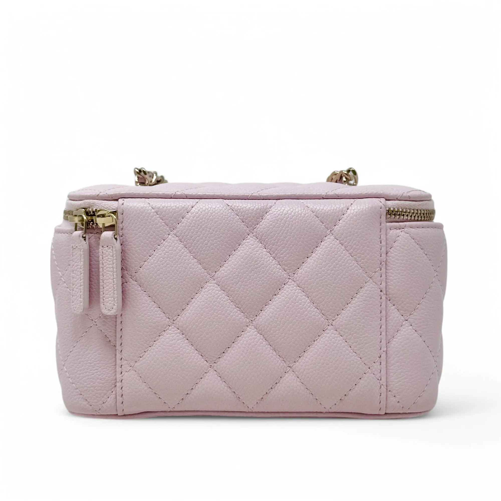 Chanel Pink Small Vanity With Chain