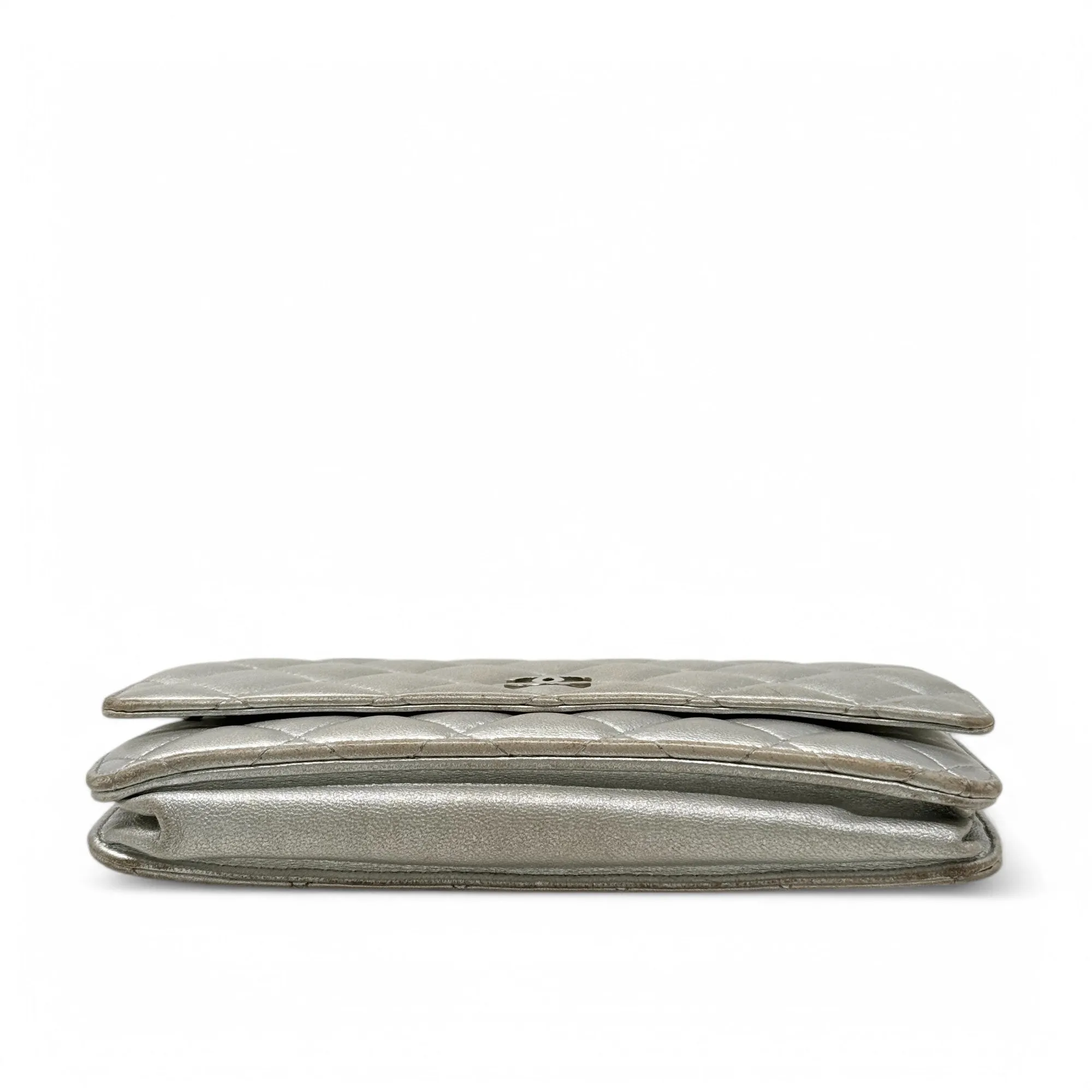 Chanel Silver Wallet On Chain