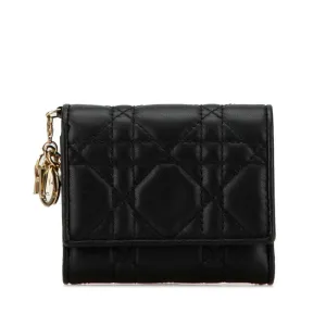 Christian Dior Leather Wallet (Tri-Fold) (Pre-Owned)