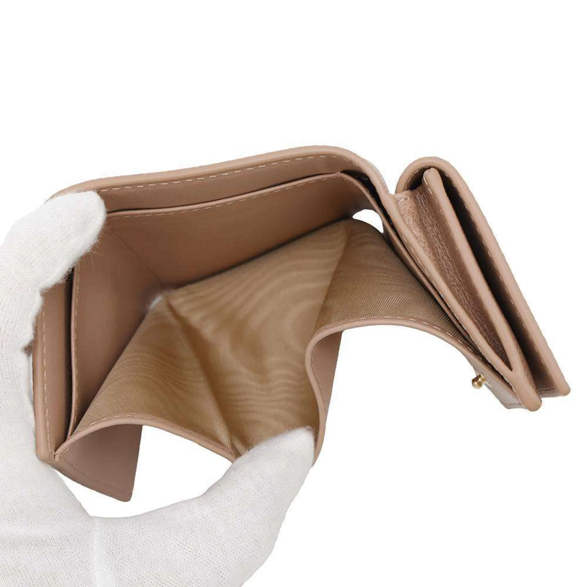 Christian Dior Leather Wallet (Tri-Fold) (Pre-Owned)