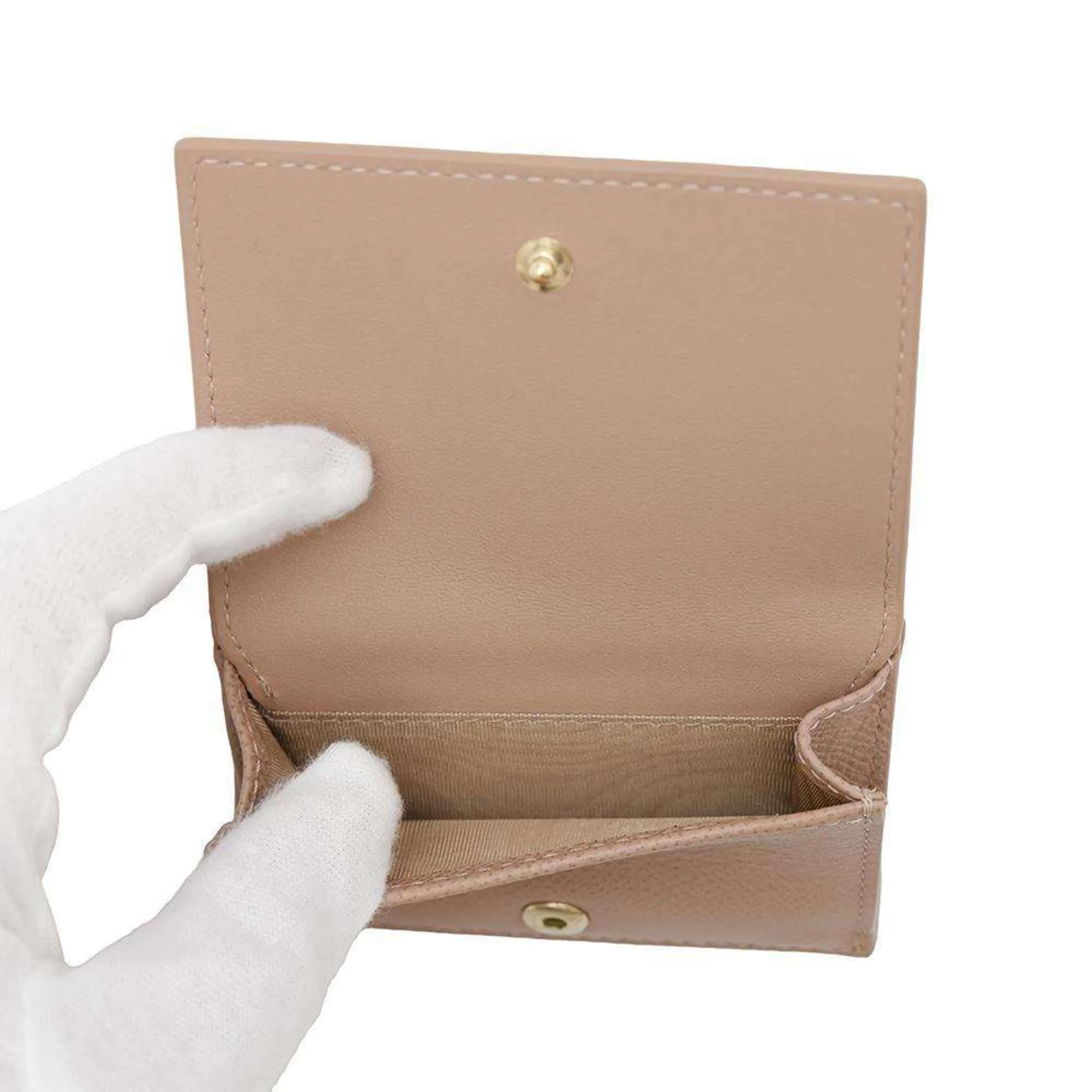 Christian Dior Leather Wallet (Tri-Fold) (Pre-Owned)