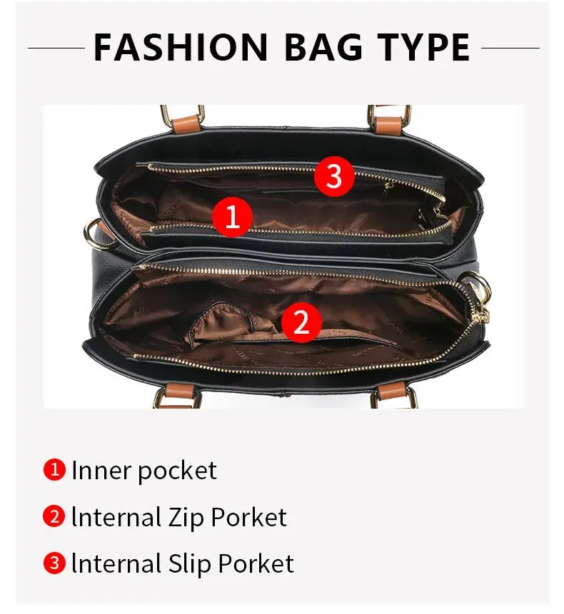 Classic Charm: Genuine Leather Tote for Women's Luxury Fashion