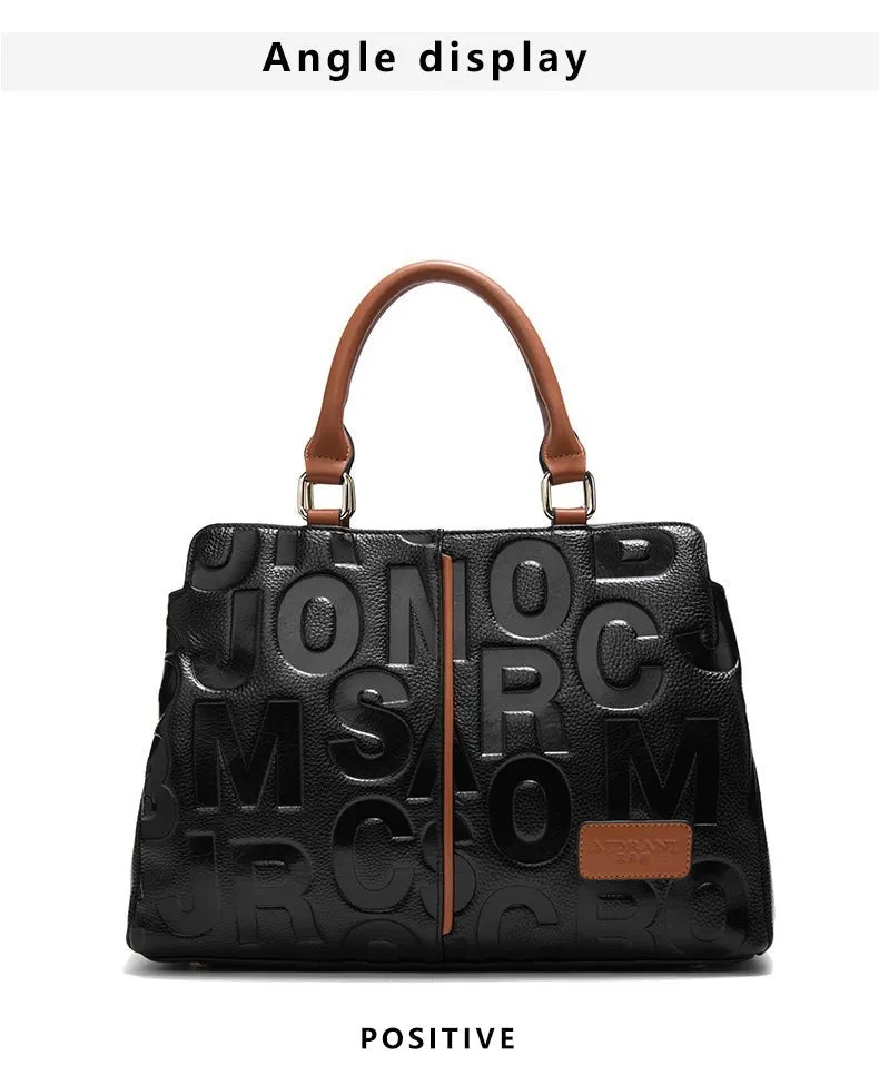 Classic Charm: Genuine Leather Tote for Women's Luxury Fashion