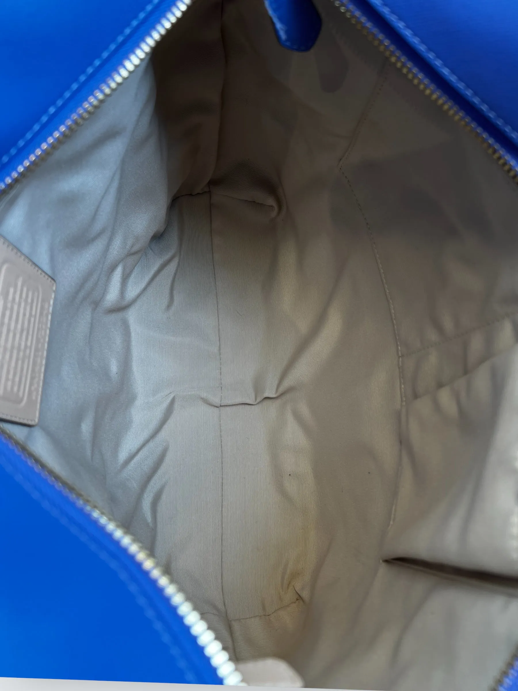 Coach Blue Leather "Peyton" Large Tote