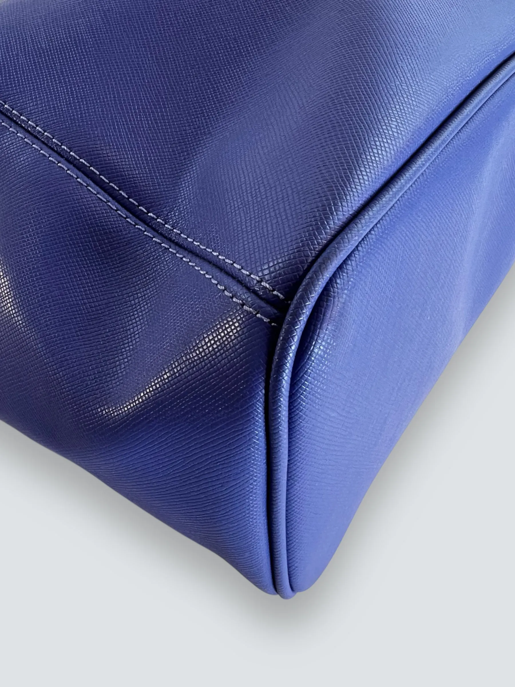 Coach Blue Leather "Peyton" Large Tote