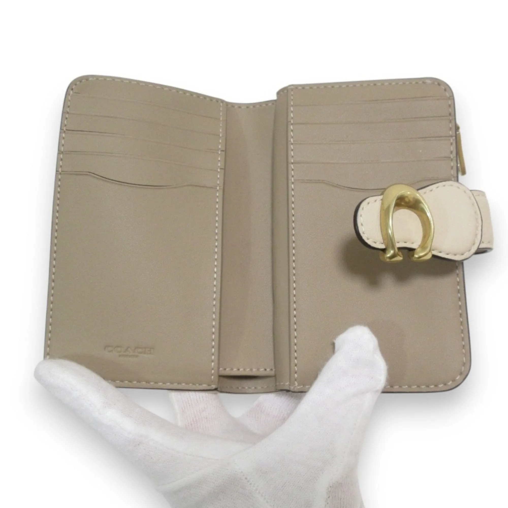Coach Leather Signature Line Wallet (Bi-Fold) (Pre-Owned)
