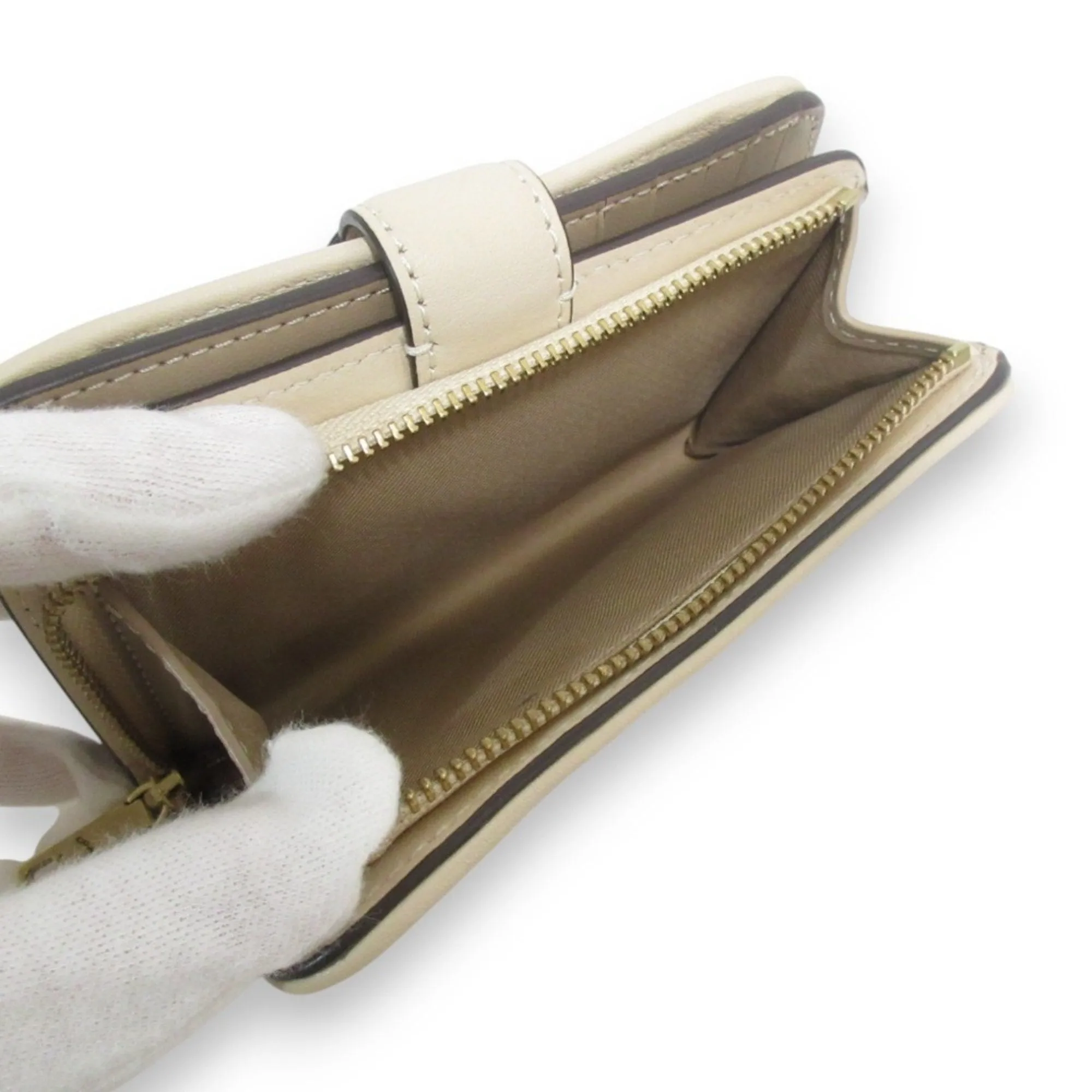 Coach Leather Signature Line Wallet (Bi-Fold) (Pre-Owned)