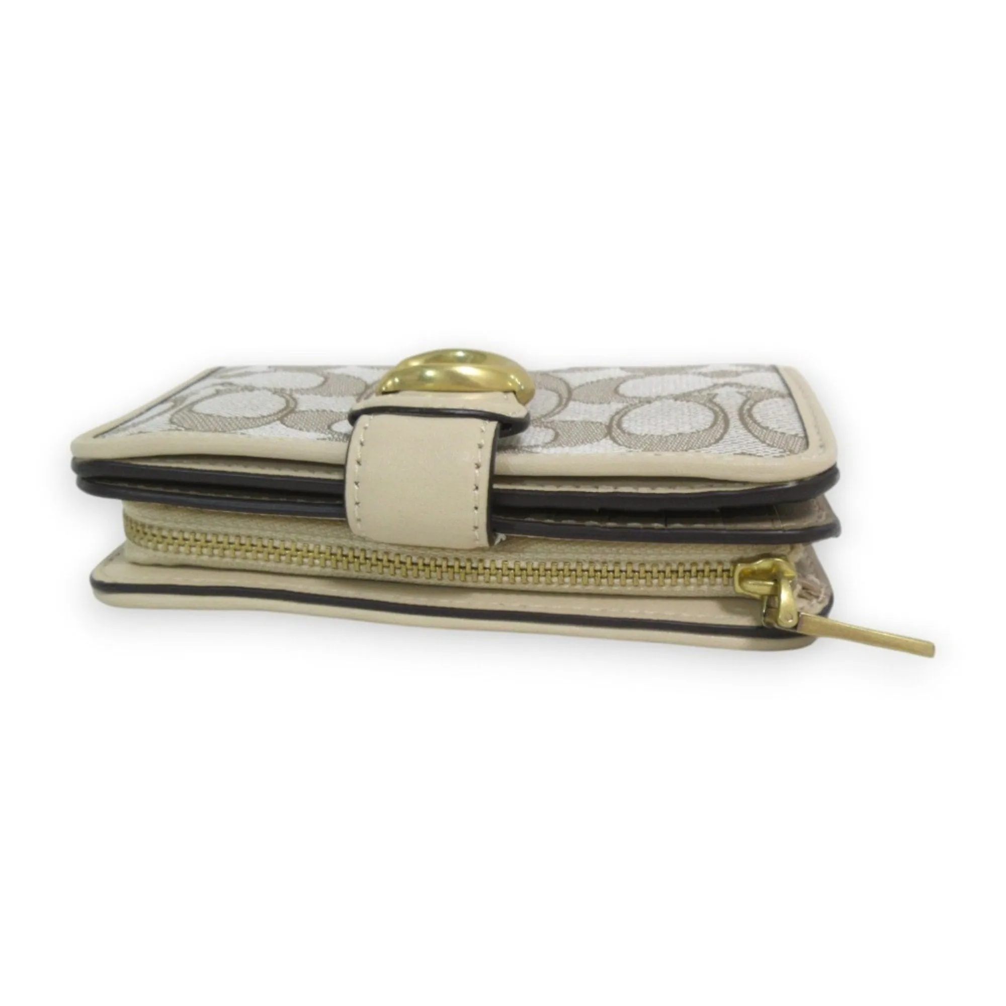 Coach Leather Signature Line Wallet (Bi-Fold) (Pre-Owned)