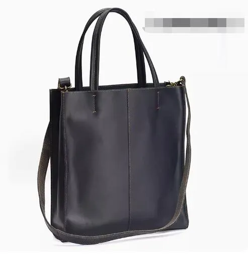 Cool Handmade Leather Mens Tote Bag Cool Messenger Tote Bag Handbag for men