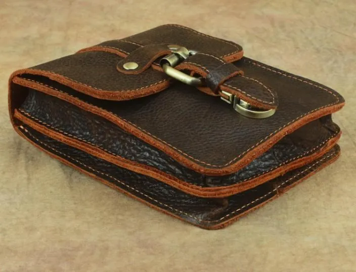 Cool Leather Cell Phone HOLSTER Belt Pouches for Men Waist Bag BELT BAG For Men