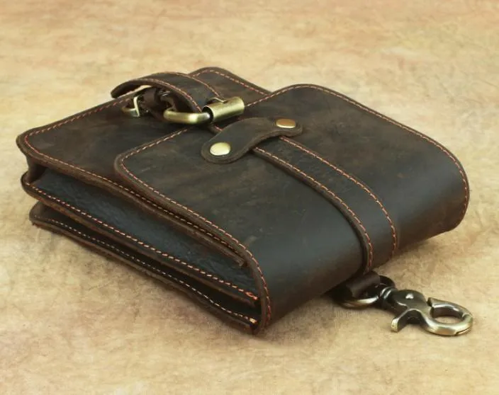 Cool Leather Cell Phone HOLSTER Belt Pouches for Men Waist Bag BELT BAG For Men
