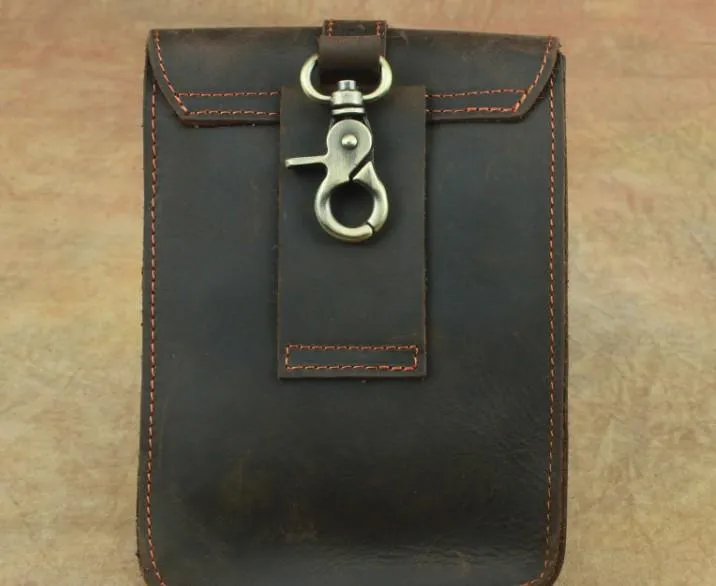 Cool Leather Cell Phone HOLSTER Belt Pouches for Men Waist Bag BELT BAG For Men