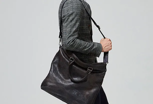 Cool leather men messenger bag fashion  shoulder laptop bag work bag