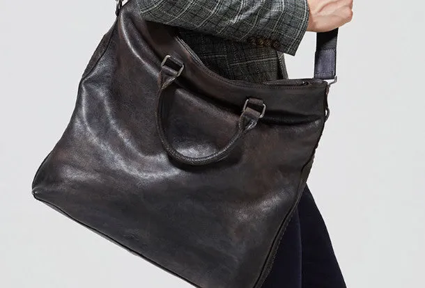 Cool leather men messenger bag fashion  shoulder laptop bag work bag