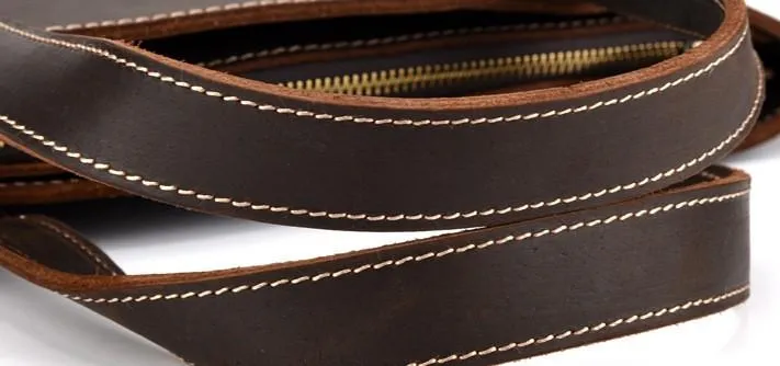 Cool Leather Mens Coffee Briefcase Handbag Messenger Bag Shoulder Bag for Men