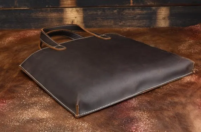 Cool Leather Mens Coffee Briefcase Handbag Messenger Bag Shoulder Bag for Men