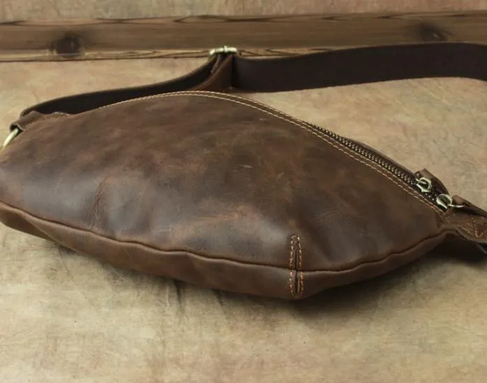 Cool LEATHER MENS FANNY PACK FOR MEN BUMBAG Vintage WAIST BAG for Men