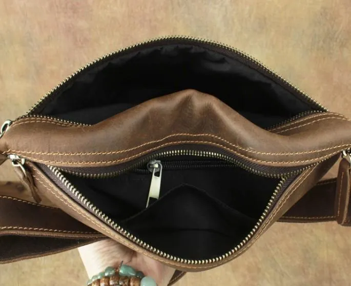 Cool LEATHER MENS FANNY PACK FOR MEN BUMBAG Vintage WAIST BAG for Men