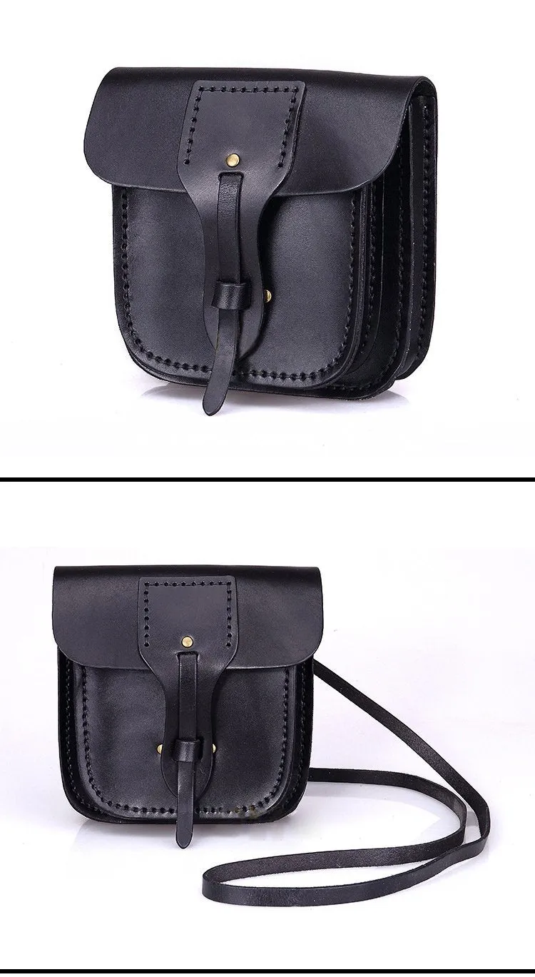 Cool Leather Mens large Biker Belt Pouch Waist Bag Side Bag Shoulder Bag for Men