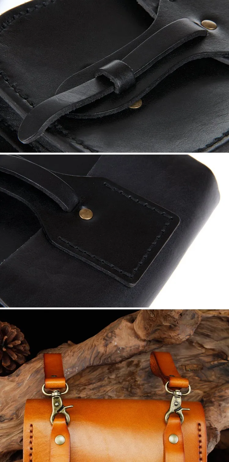 Cool Leather Mens large Biker Belt Pouch Waist Bag Side Bag Shoulder Bag for Men