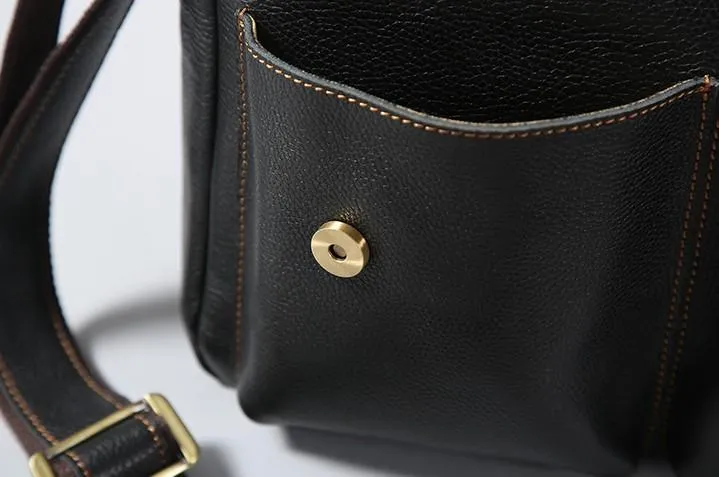 Cool Leather Mens Messenger Bag Shoulder Bags for Men