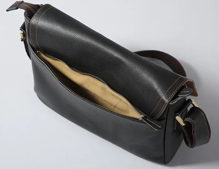 Cool Leather Mens Messenger Bag Shoulder Bags for Men