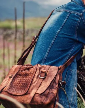 Cool Leather Mens Messenger Bag Shoulder Bags Vintage Crossbody Bag for Men