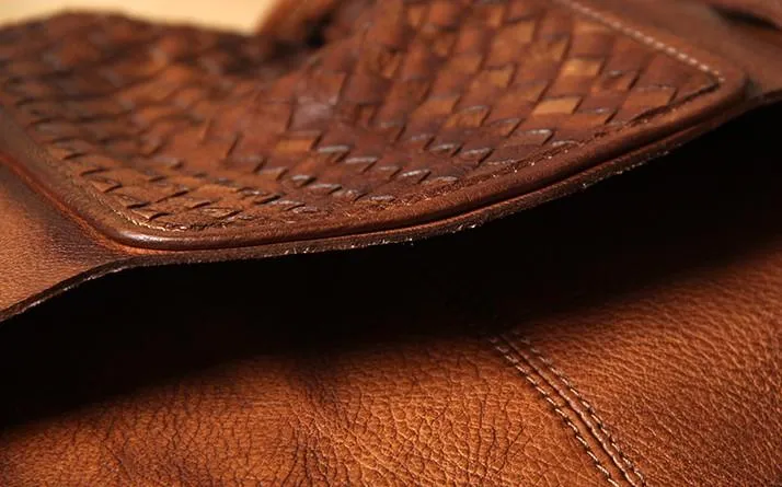 Cool Leather Mens Messenger Bag Shoulder Bags Vintage Crossbody Bag for Men