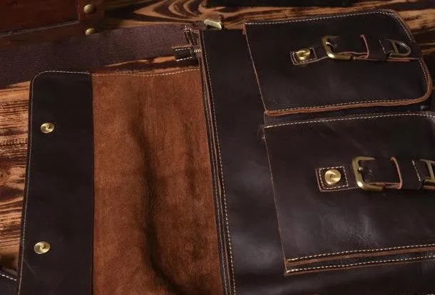 Cool leather mens messenger Bag Vintage shoulder bags vintage laptop bag