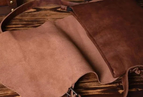 Cool leather mens messenger Bag Vintage Shoulder Laptop Bag for Men