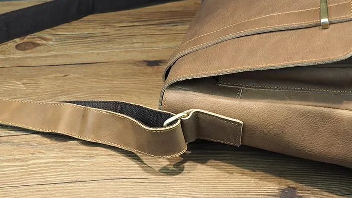 Cool Leather Mens Small Side Bag Small Shoulder Bag Messenger Bag for Men