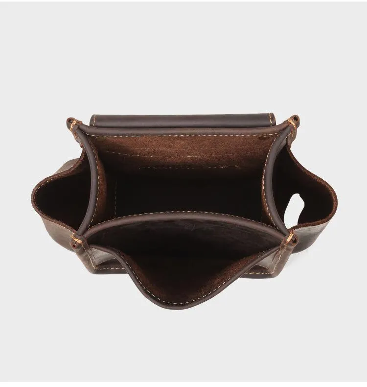 Cool Men's Leather Tool Pouch electrician Waist tool bag  Belt Pouch For Men