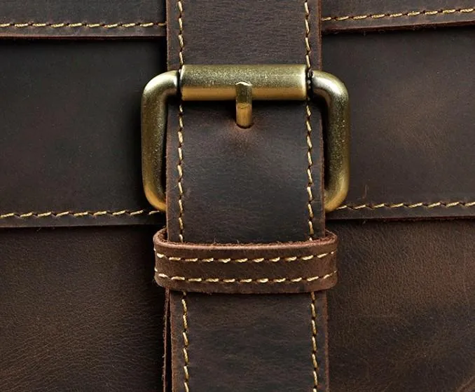 Cool Retro Leather Mens Tablet Messenger Bag Small Side Bag Messenger Bag For Men