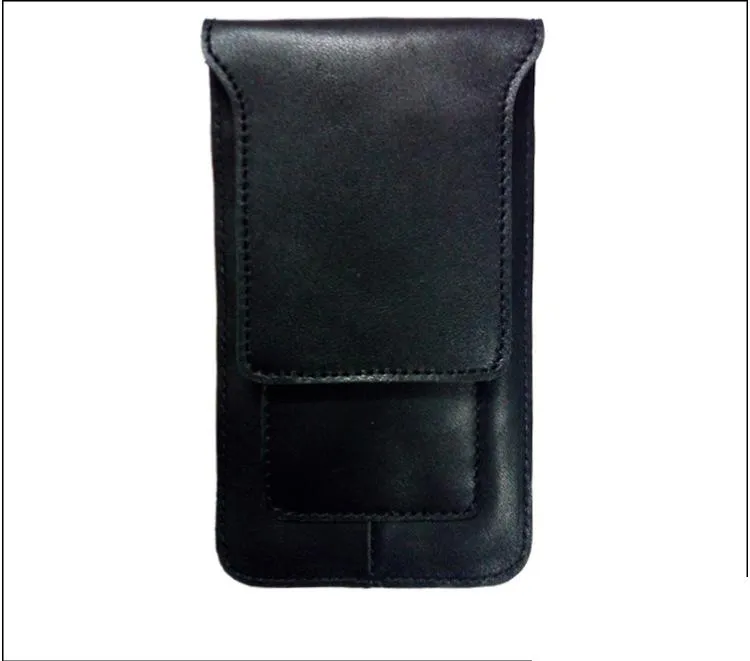 Cool Slim Mens Leather Cell Phone Holsters Belt Pouch Waist Bag for Men