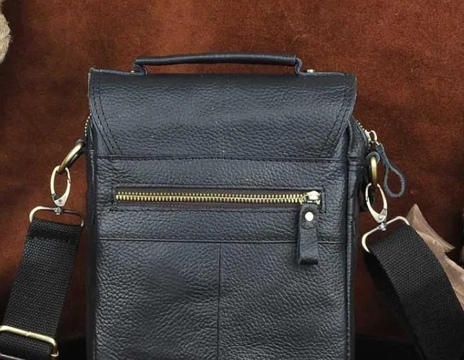 Cool Vintage Leather Mens Small Side Bag Messenger Bag Shoulder Bags for Men
