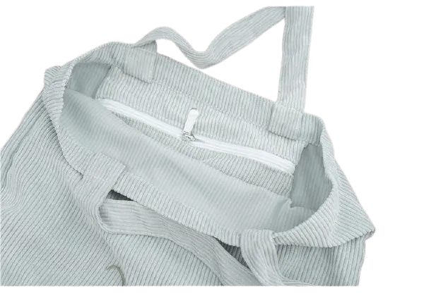 Corduroy Canvas Tote Handbag