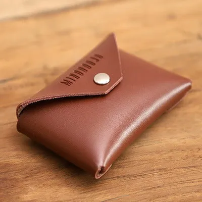 Cute Brown Leather Card Holder Women Coin Wallet Multi Card Wallets For Women