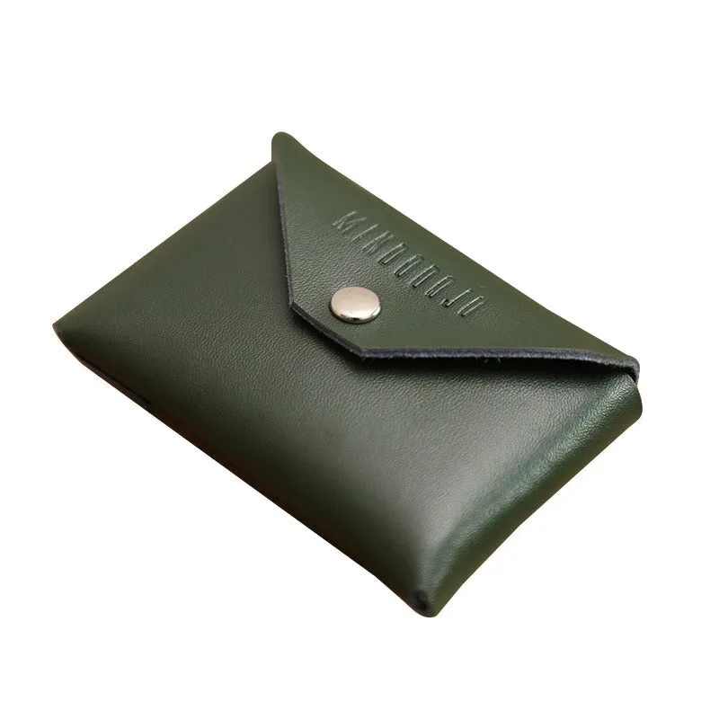 Cute Brown Leather Card Holder Women Coin Wallet Multi Card Wallets For Women