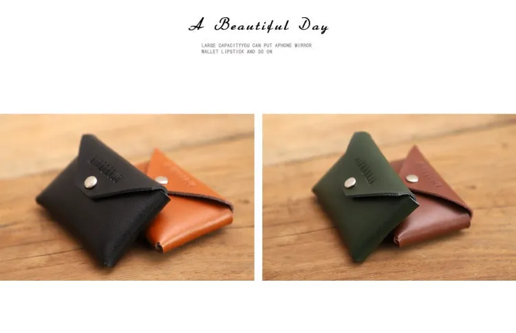 Cute Brown Leather Card Holder Women Coin Wallet Multi Card Wallets For Women