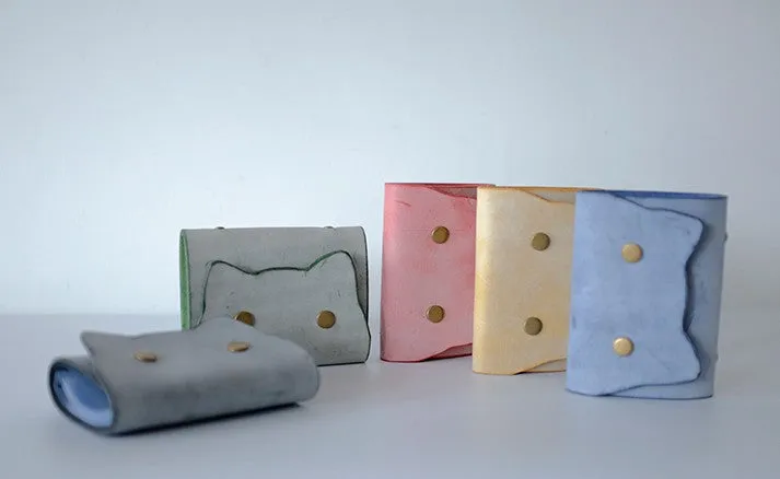 Cute Cat LEATHER Womens Small Card Wallet Leather Card Small Wallet FOR Women