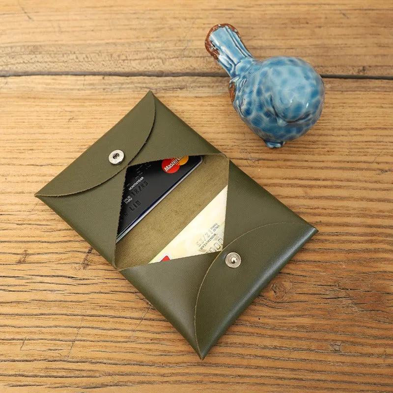 Cute Green Leather Card Holders Women Coin Wallet Multi Card Wallet For Women