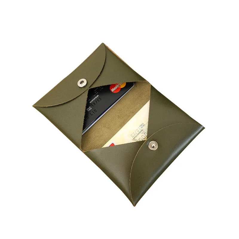 Cute Green Leather Card Holders Women Coin Wallet Multi Card Wallet For Women