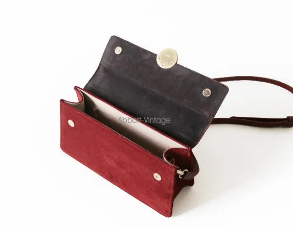 Cute Leather Red Womens Handbag Crossbody Bag Purse Shoulder Bag for Women