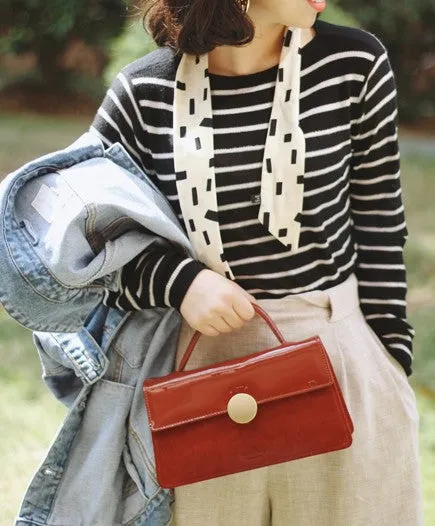 Cute Leather Red Womens Handbag Crossbody Bag Purse Shoulder Bag for Women