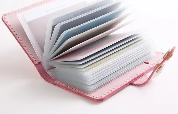 Cute Leather Womens Card Wallet Card Holder Multi Card Wallet for Women