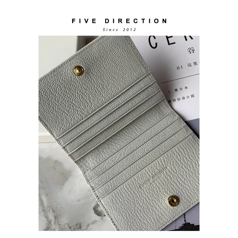 Cute Women Black Leather Card Holders Slim Card Wallet Card Holder Wallet For Women
