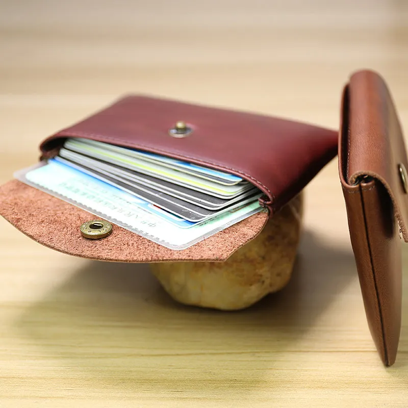 Cute Women Black Leather Mini Card Wallet Coin Wallets Slim Change Wallets For Women