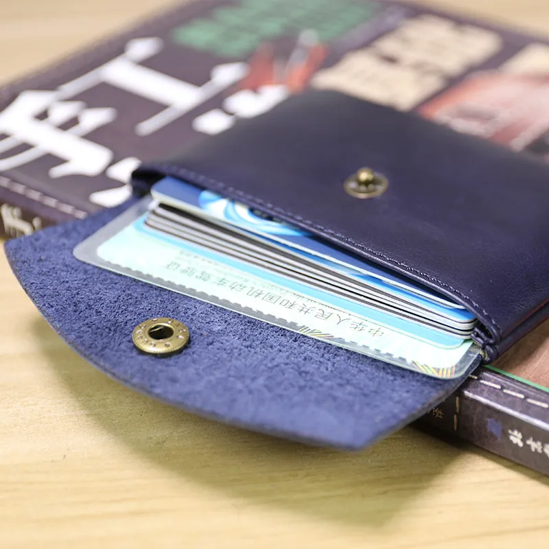 Cute Women Black Leather Mini Card Wallet Coin Wallets Slim Change Wallets For Women