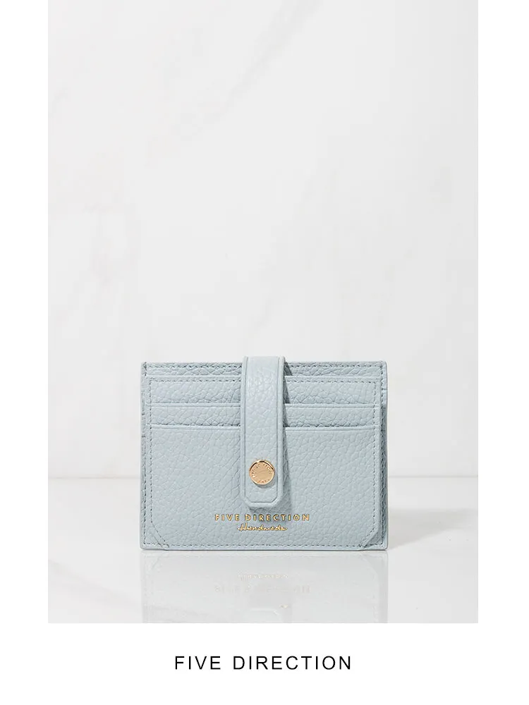 Cute Women Black Leather Small Card Holders Card Wallet Slim Card Holder Credit Card Holder For Women